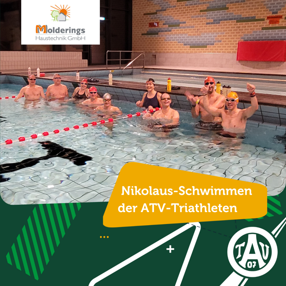 Traditionelles Nikolaus-Schwimmen der ATV-Triathleten