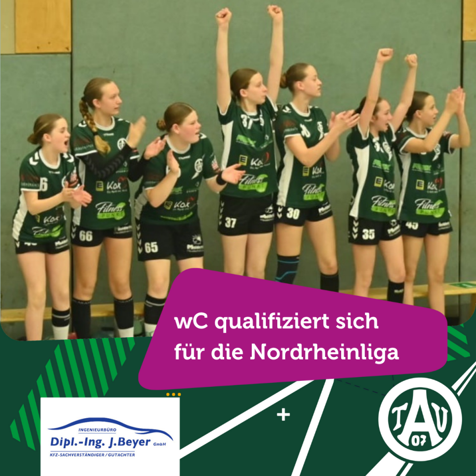 wC-Jugend qualifiziert sich für die Nordrheinliga